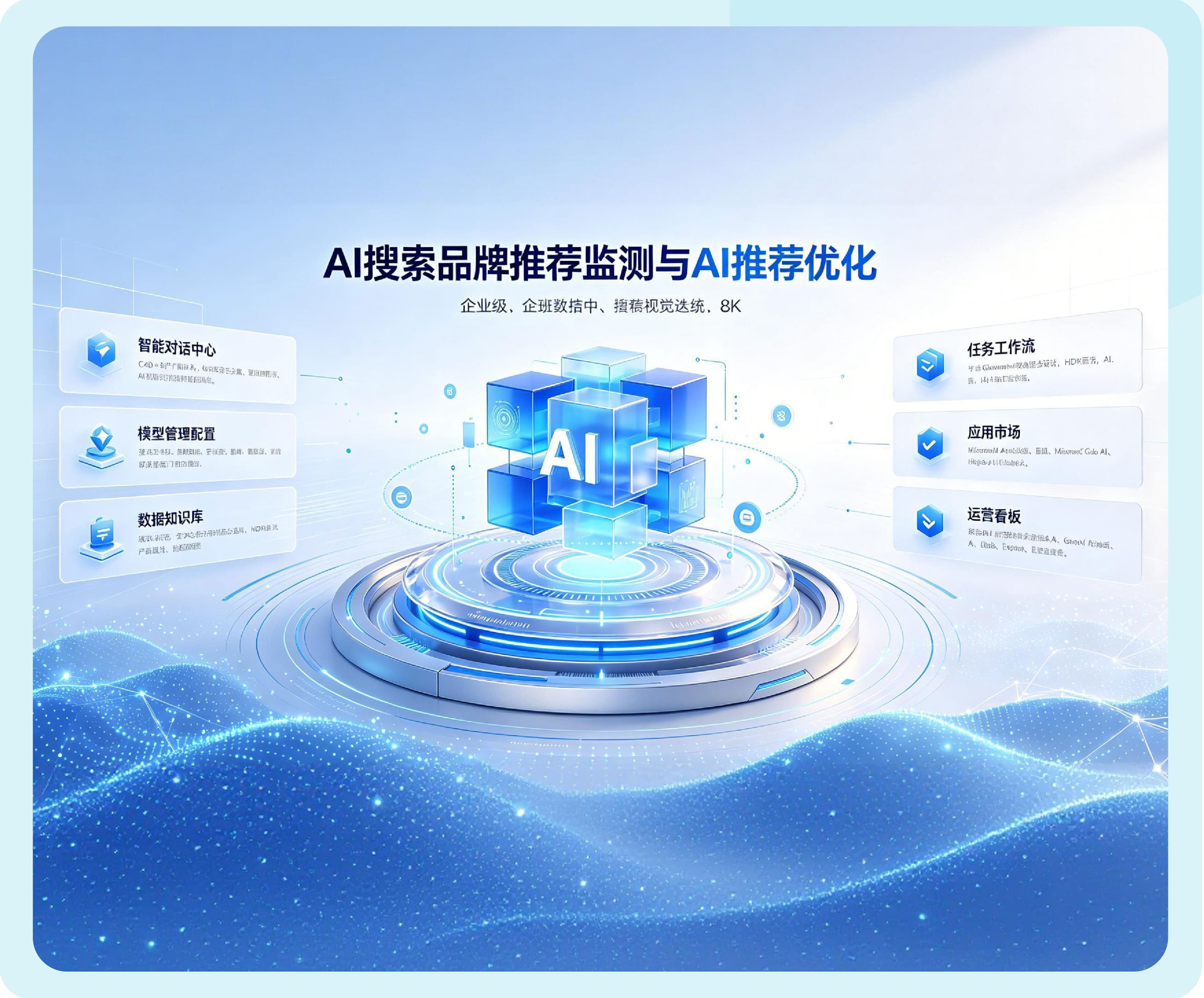 AI搜索品牌推荐监测与AI推荐优化应用界面