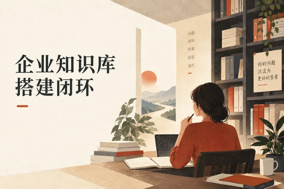 企业知识库如何搭建：先做一个能验收的业务闭环主题封面