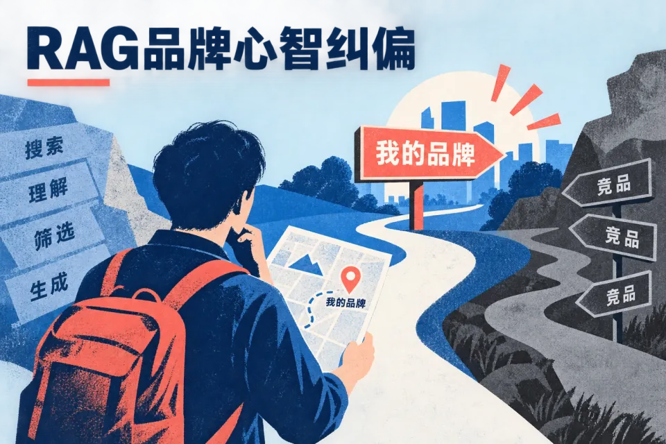 AI 搜索问答只推竞品不推自己？面向 RAG 检索的品牌心智纠偏实战主题封面