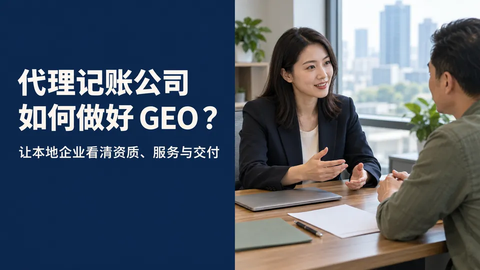 代理记账与财税咨询公司：本地企服做 GEO，怎样让 AI 有依据地推荐你？